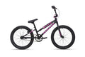 Shredder 20 ST girls' BMX bike in black and pink has a lower top tube, thick tires, padded seat, and straight handlebars.